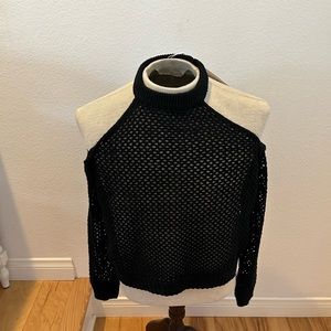 LF Black crop sweater NWT